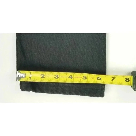 Doen Size 25X26 High Waist Black Cropped Coin Pocket Denim Cotton Jeans USA Made - Picture 12 of 12